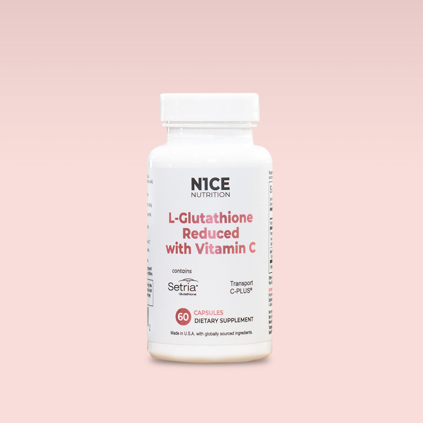 L-glutatión reducido con vitamina C de N1CE Nutrition